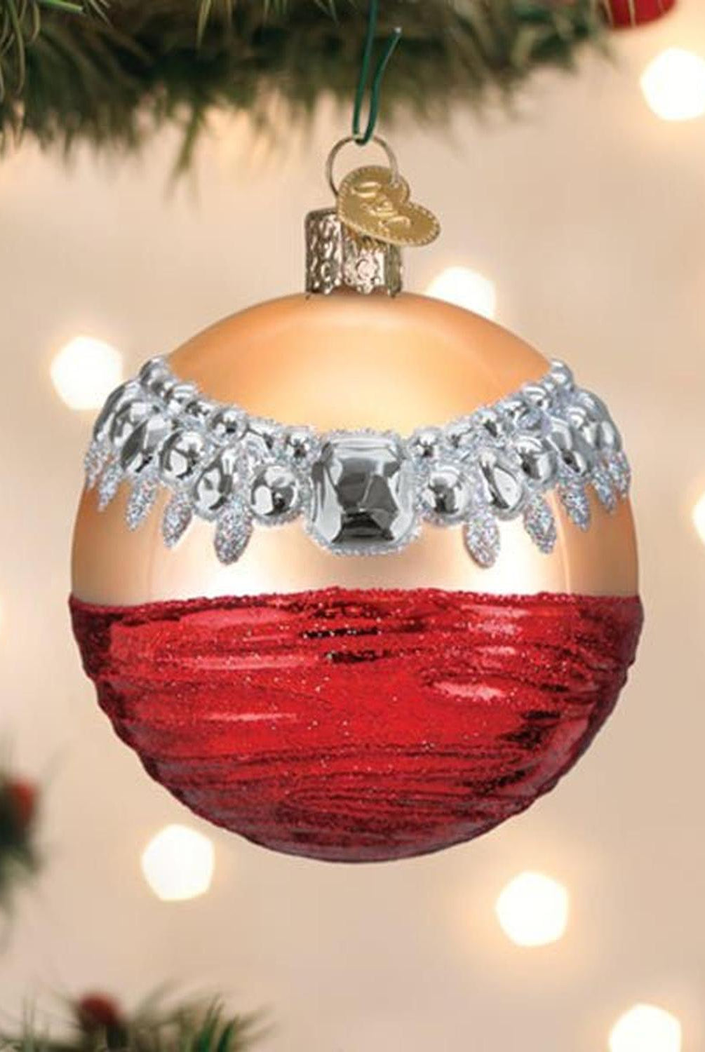 Girl's Best Friend Round Ornament