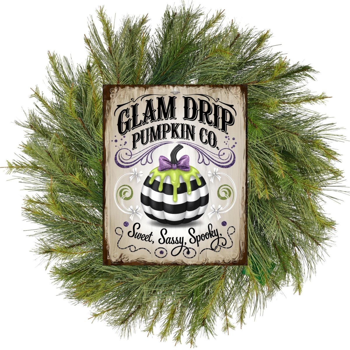 Shop For Glam Drip Pumpkin Halloween Sign