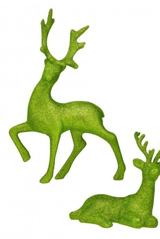 Shop For Glitter Deer: Chartreuse (Set of 2)