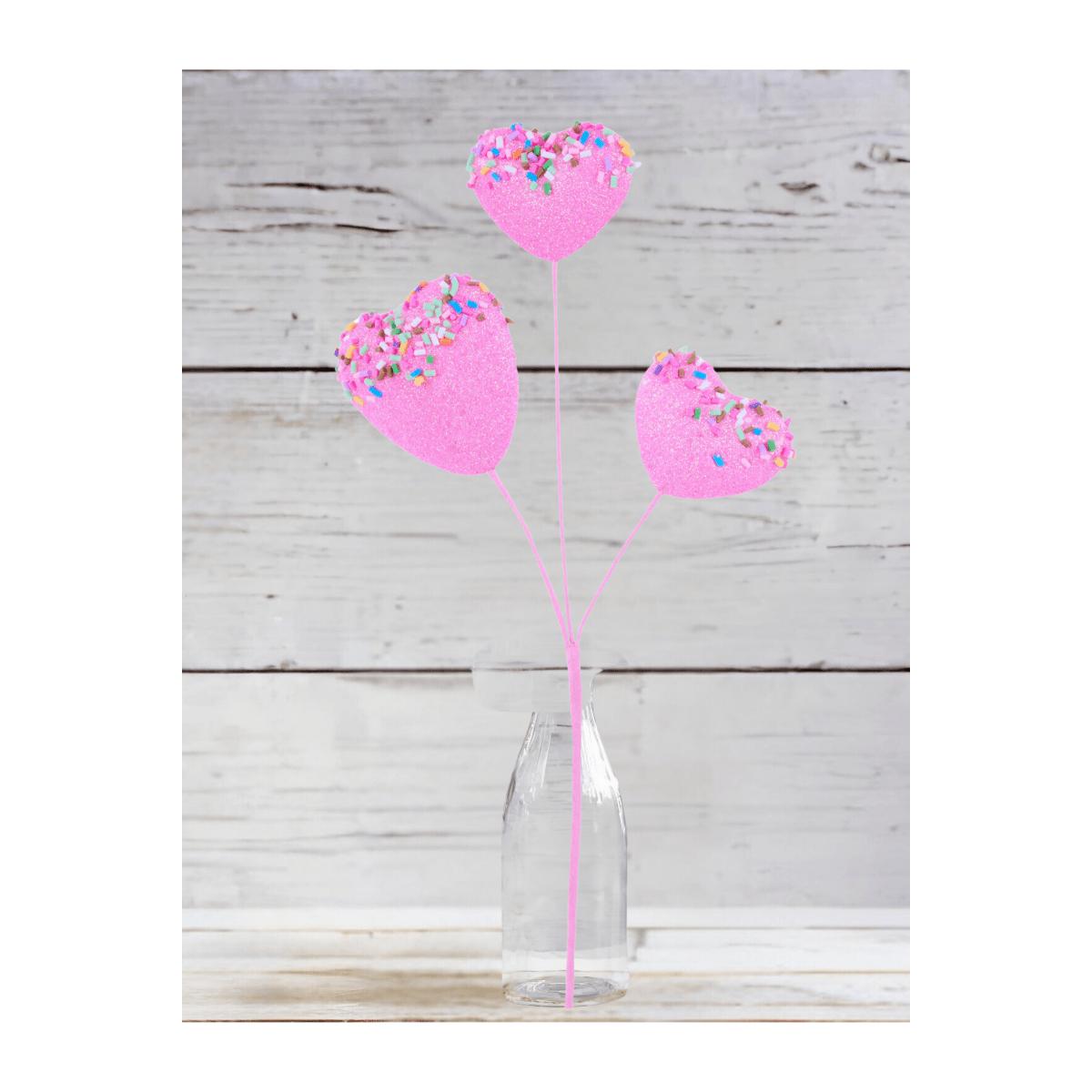 Shop For Glitter Heart Cookie w/Sprinkles Pick