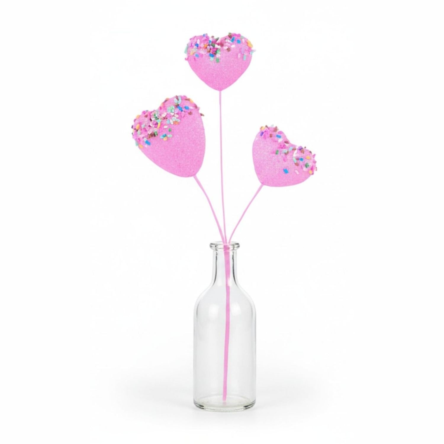 Shop For Glitter Heart Cookie w/Sprinkles Pick