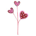 Shop For Glitter Heart w/Sprinkles Pick: Red/Pink at Michelle's aDOORable Creations