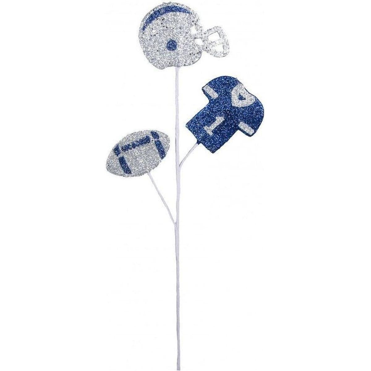 Shop For Glitter Helmet, Jersey, Football Pick: Navy Blue & Silver at Michelle's aDOORable Creations