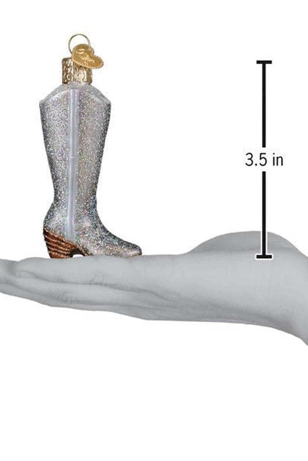 Glittered Boot Ornament