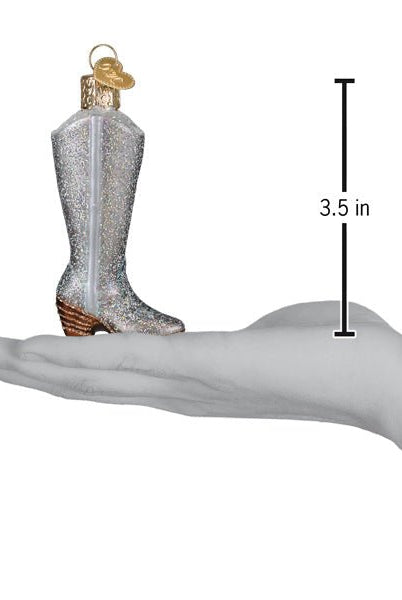 Shop For Glittered Boot Ornament