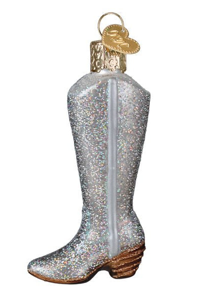 Shop For Glittered Boot Ornament