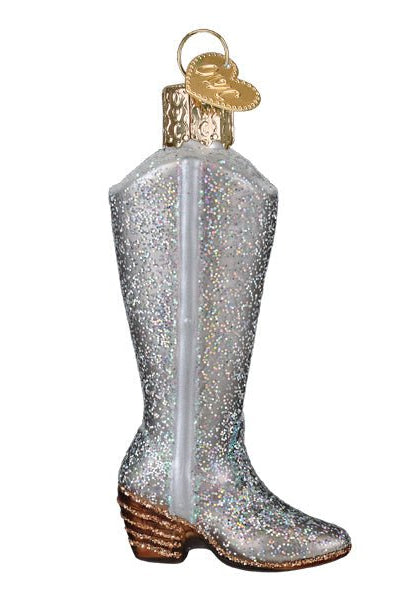 Shop For Glittered Boot Ornament