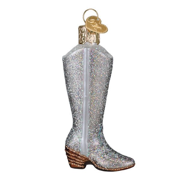 Shop For Glittered Boot Ornament