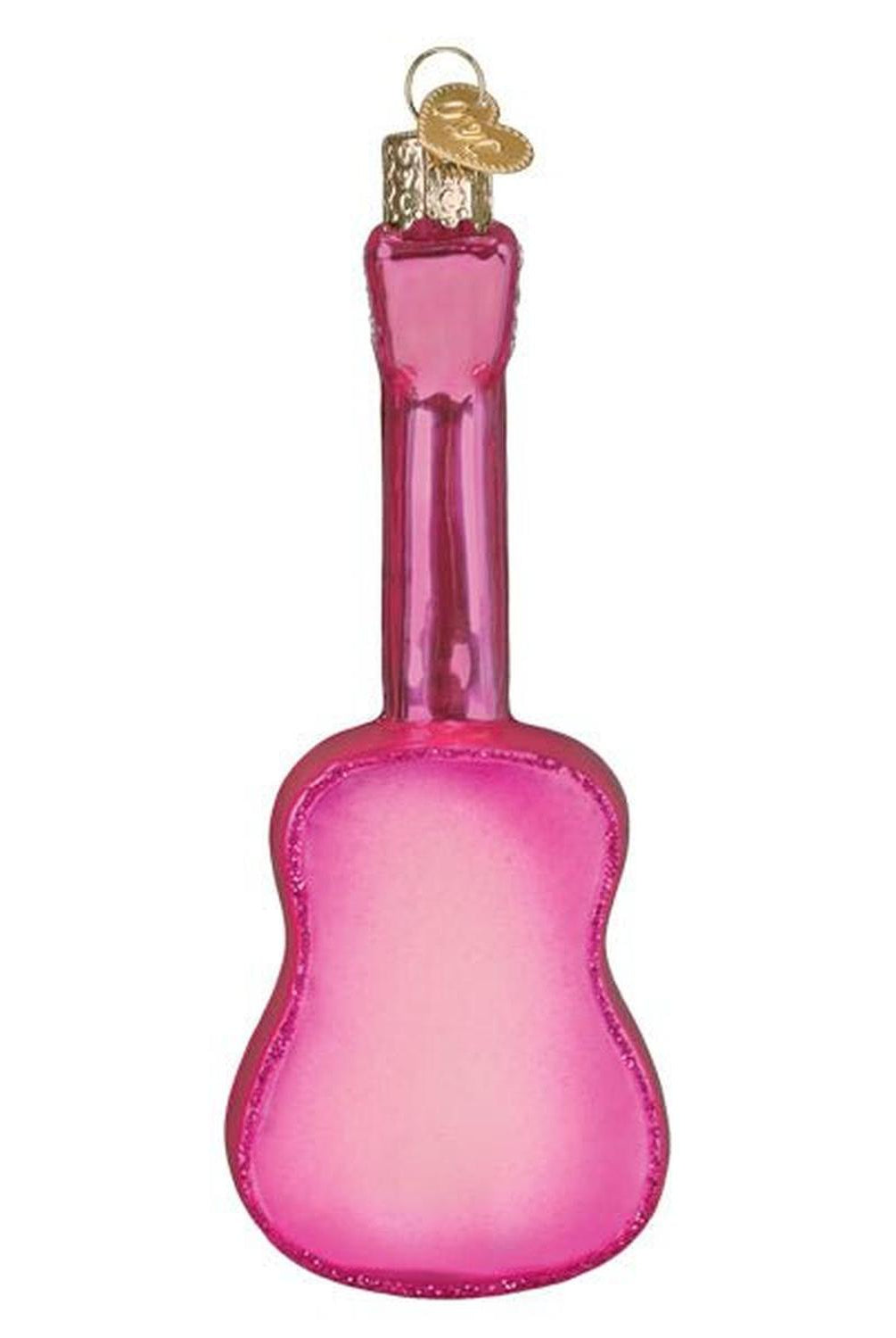 Glittered Glam Guitar Ornament