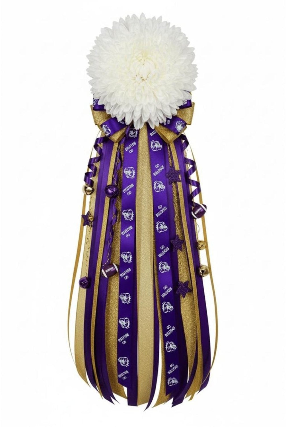 Shop For Go Bulldogs Homecoming Ribbon (Purple/White), Size 9