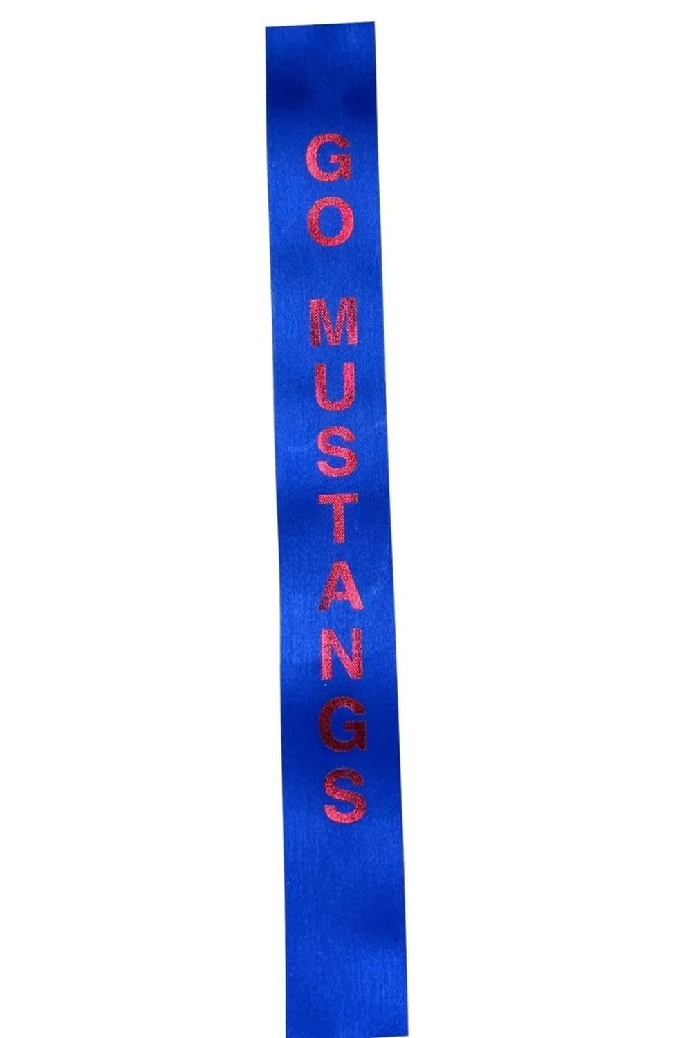 Shop For Go Mustangs Homecoming Ribbon: (Red/Royal), Size 9