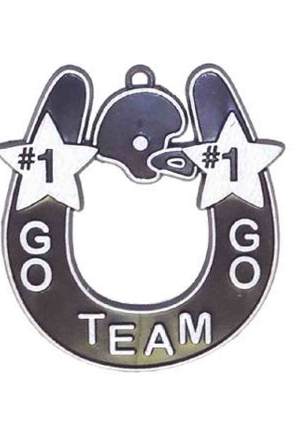 Shop For Go Team Horseshoe Trinket: Black/White