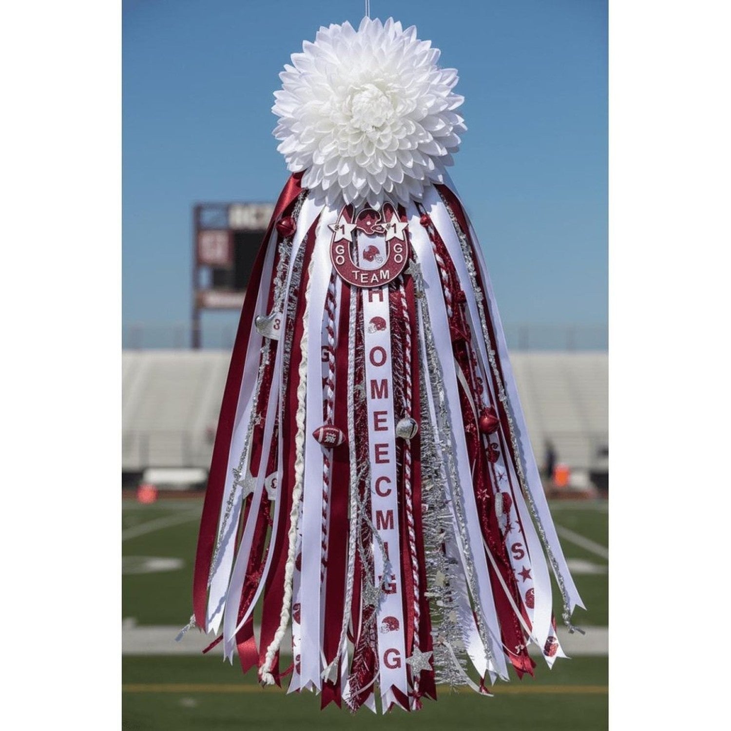 Shop For Go Team Horseshoe Trinket: Burgundy/White