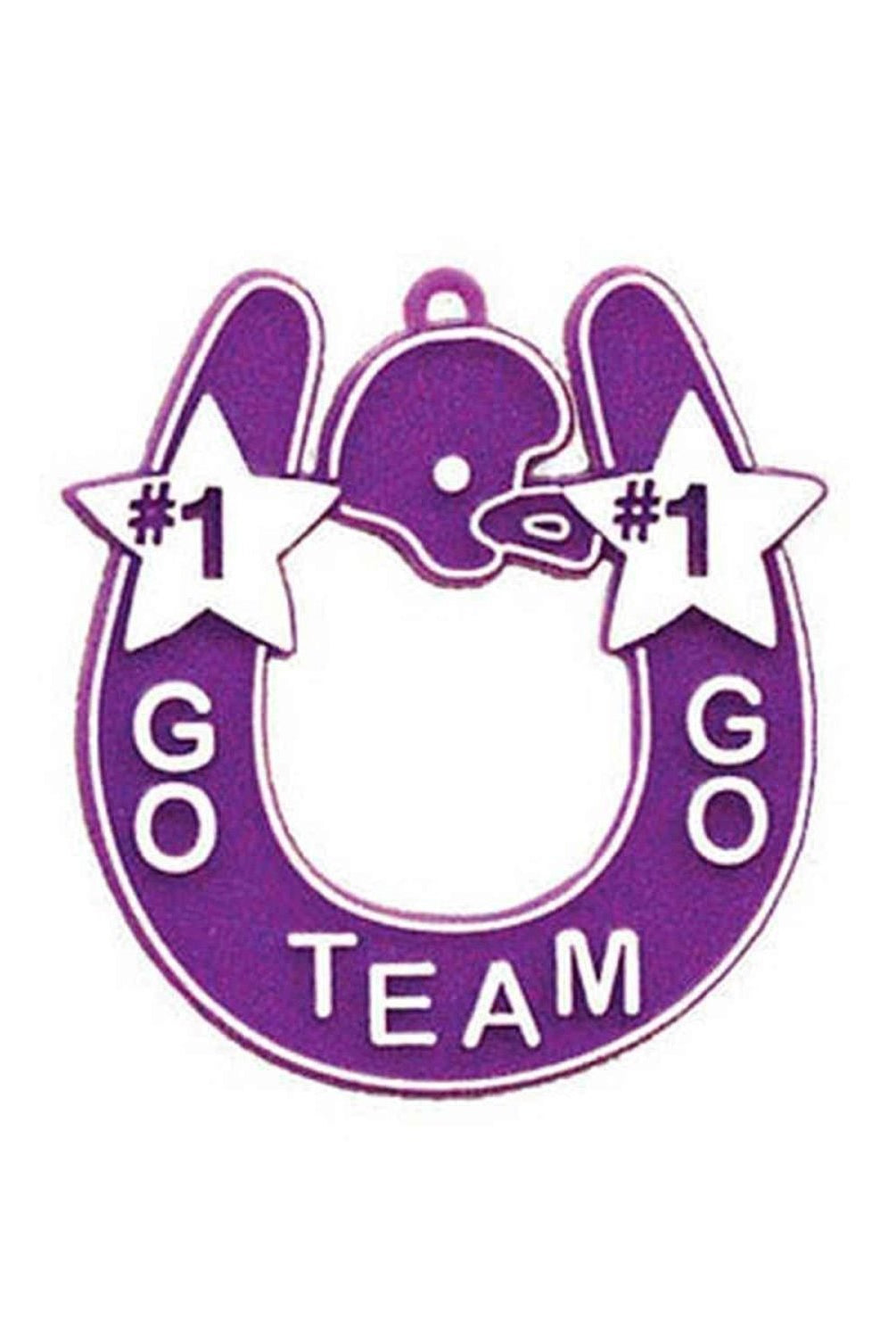 Shop For Go Team Horseshoe Trinket: Purple/White