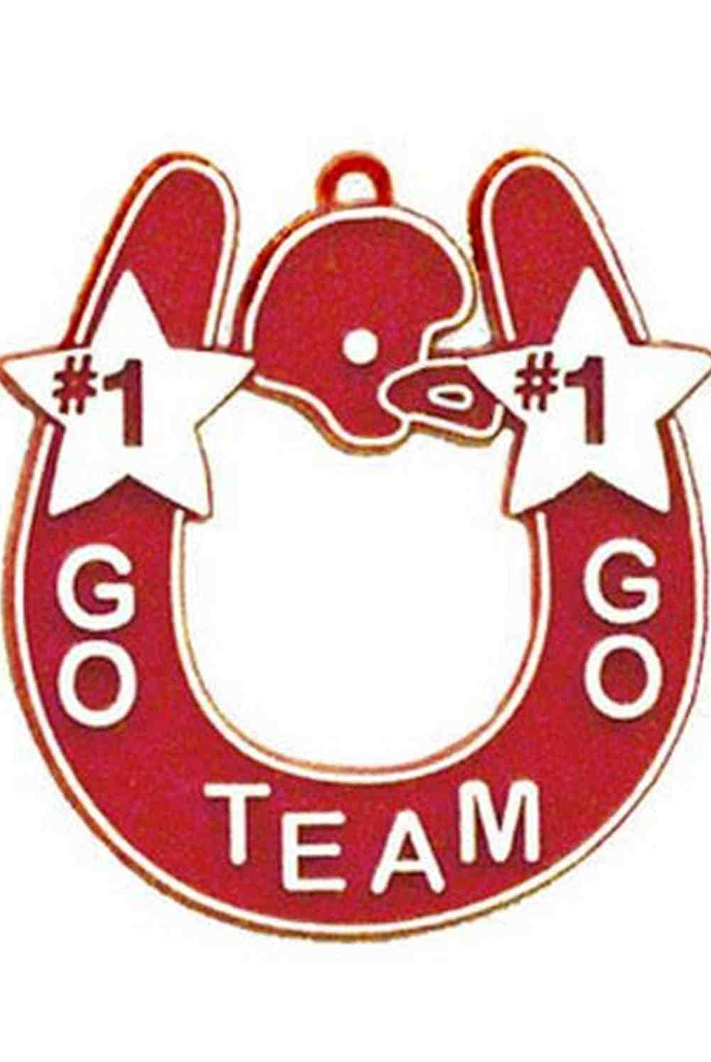Shop For Go Team Horseshoe Trinket: Red/White