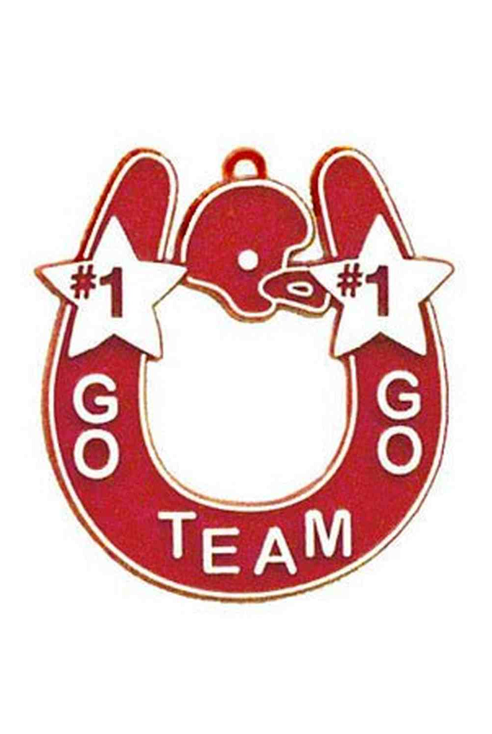Shop For Go Team Horseshoe Trinket: Red/White