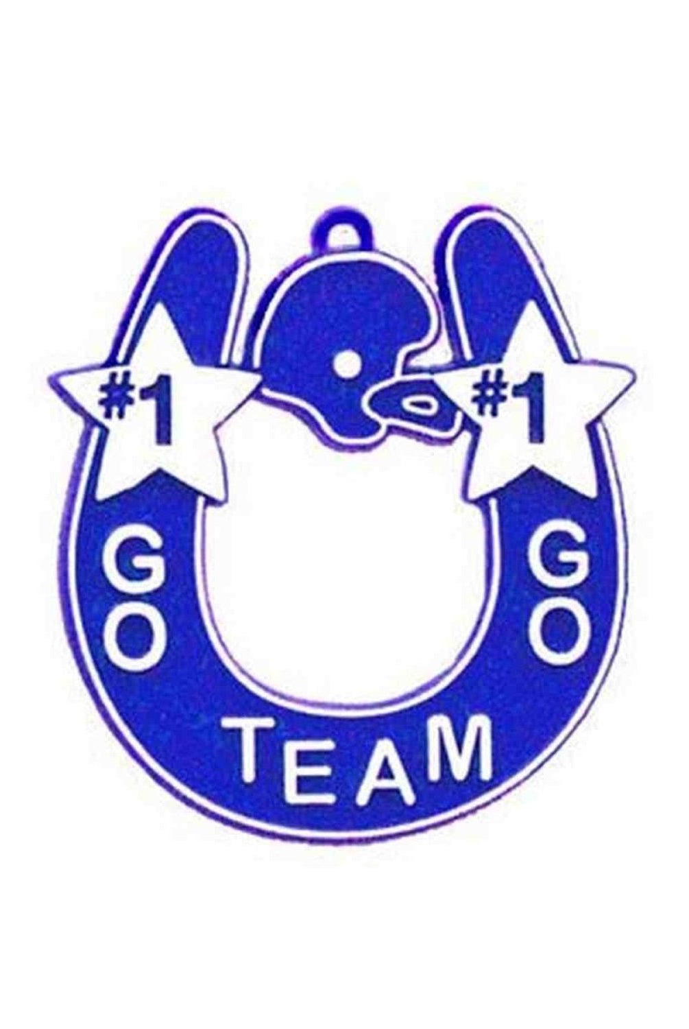 Shop For Go Team Horseshoe Trinket: Royal/White