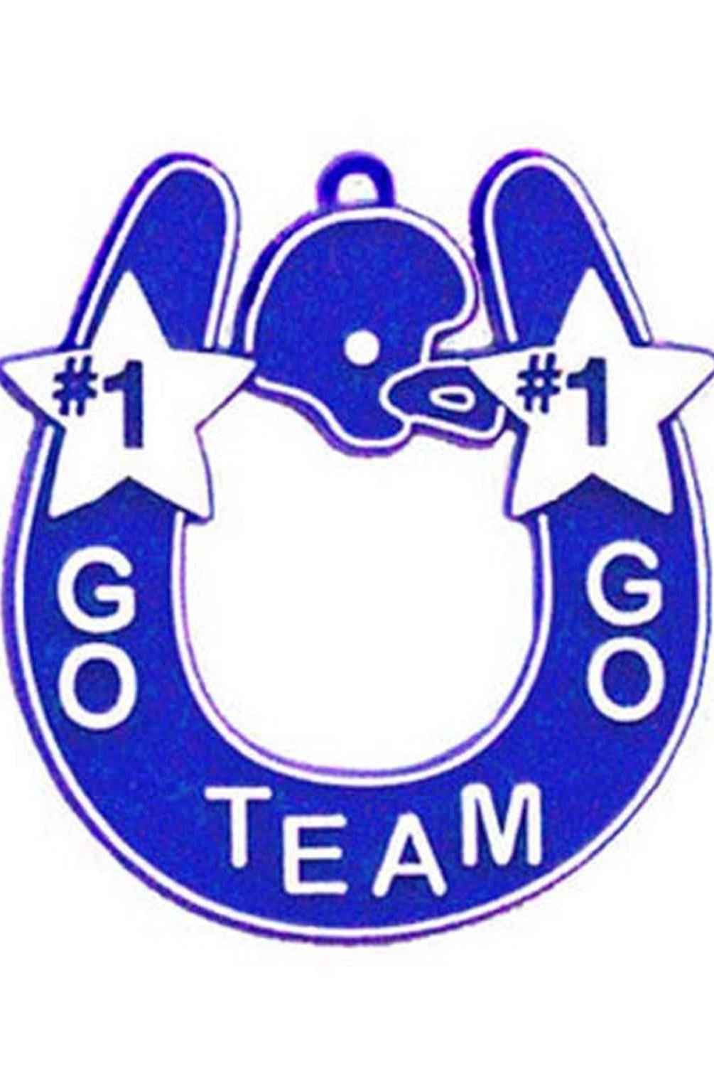 Shop For Go Team Horseshoe Trinket: Royal/White