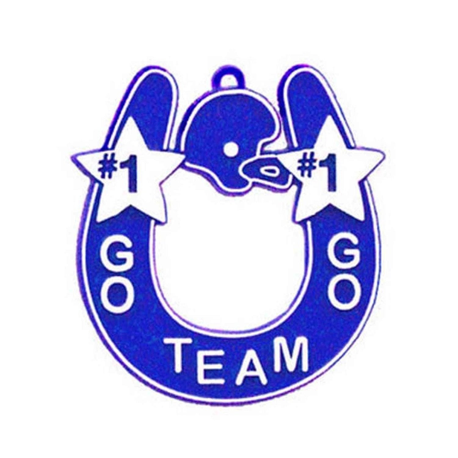 Shop For Go Team Horseshoe Trinket: Royal/White