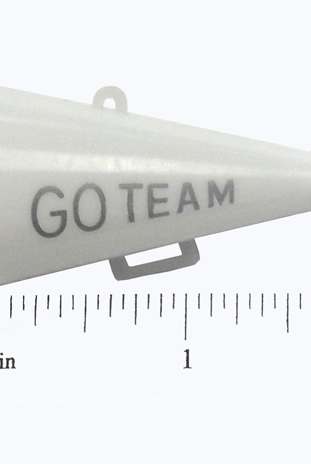 Shop For Go Team Megaphone Charm: White/Gold