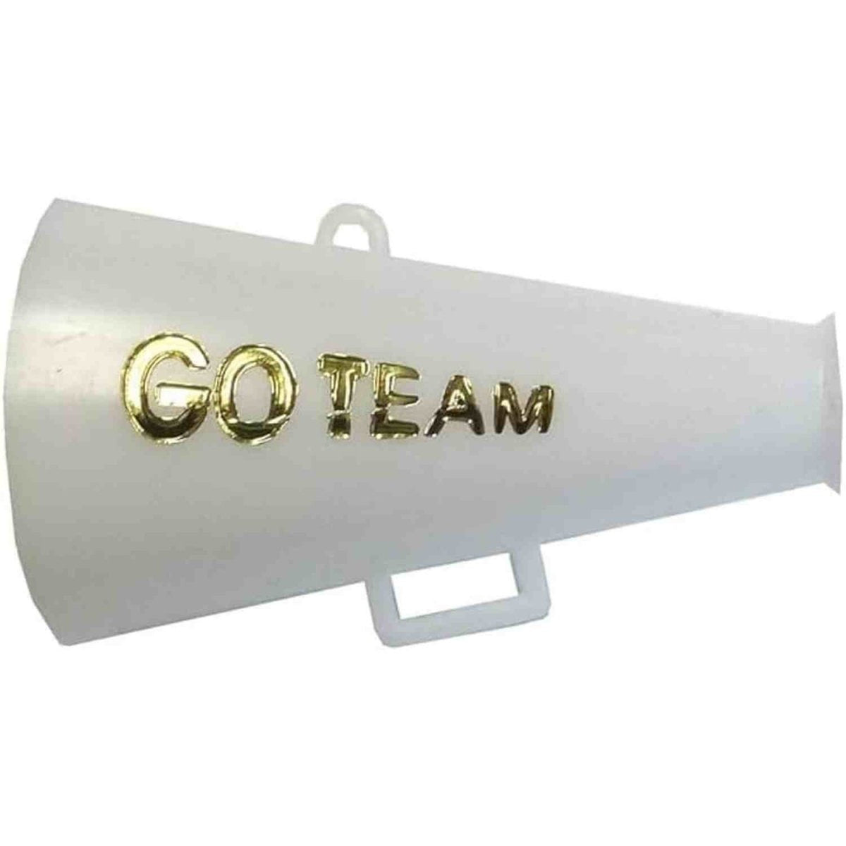 Shop For Go Team Megaphone Charm: White/Gold