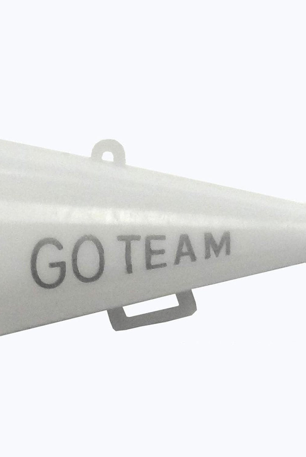 Shop For Go Team Megaphone Charm: White/Silver