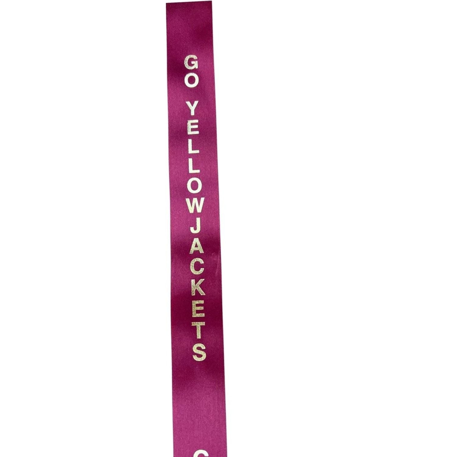 Shop For Go Yellowjackets Homecoming Ribbon: (Maroon/Gold), Size 9