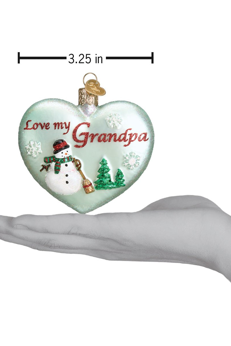 Shop For Grandpa Heart Ornament