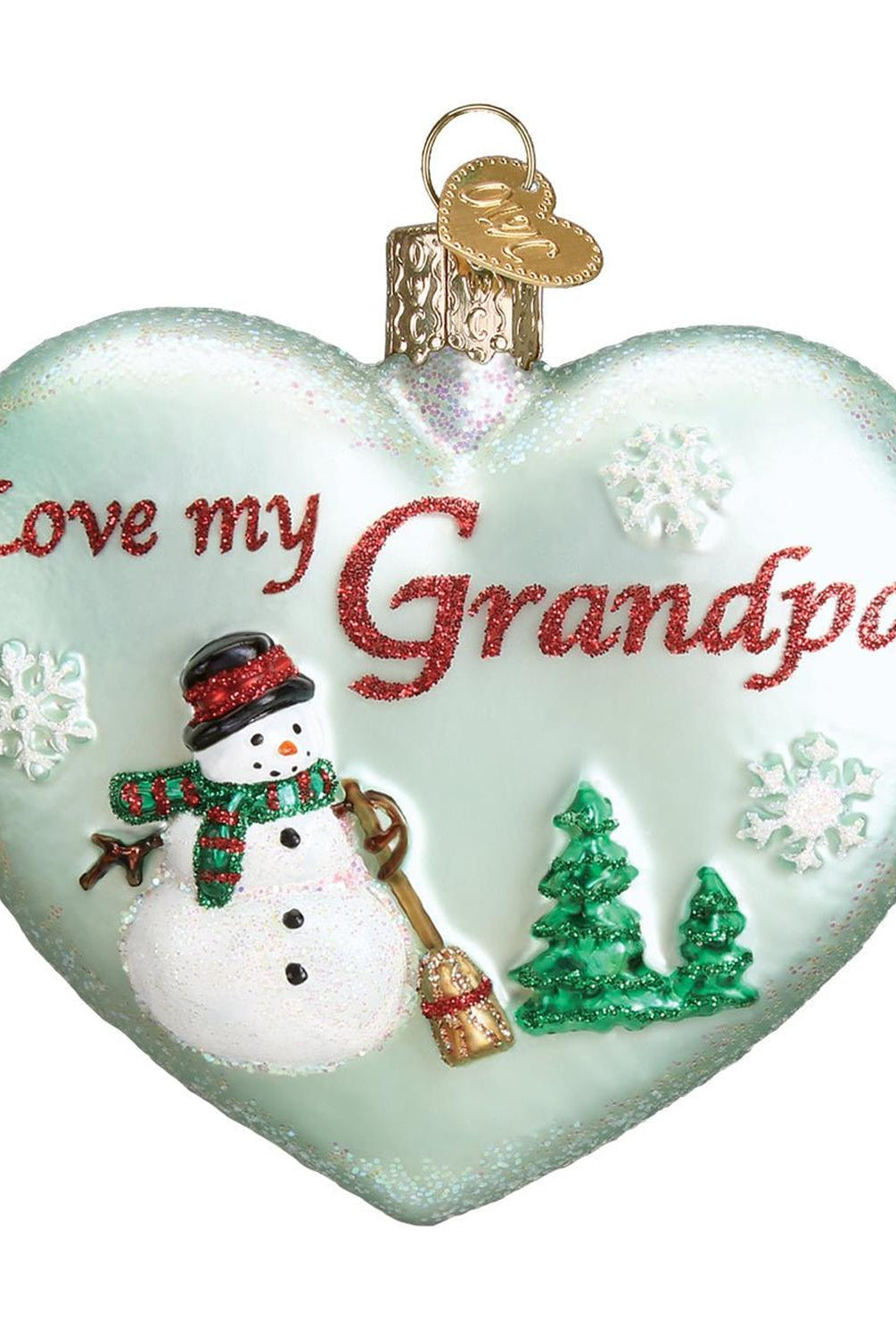 Grandpa Heart Ornament