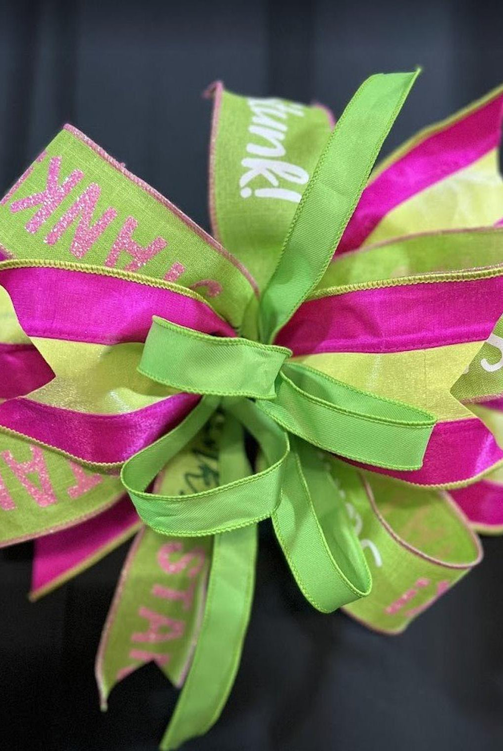 Green Monster Theme Bows