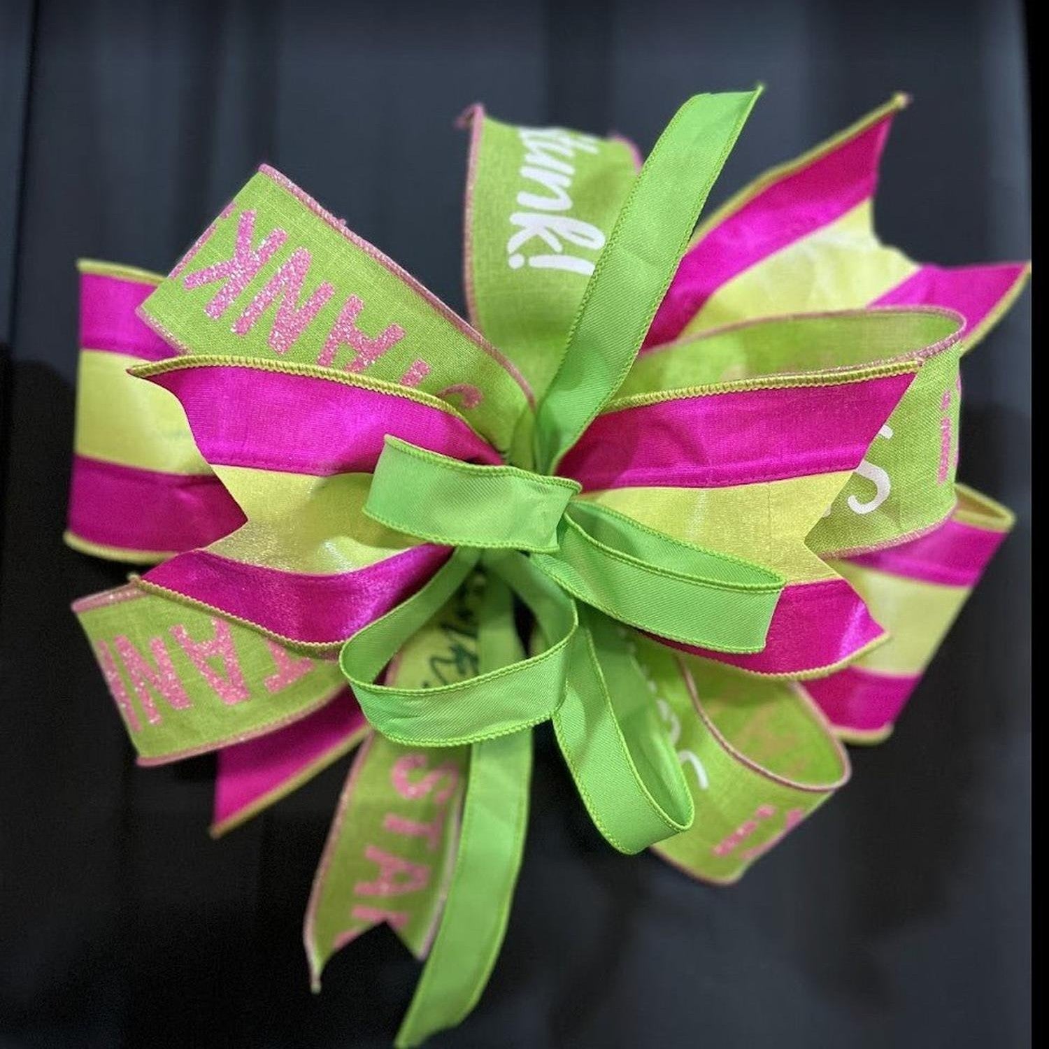 Green Monster Theme Bows
