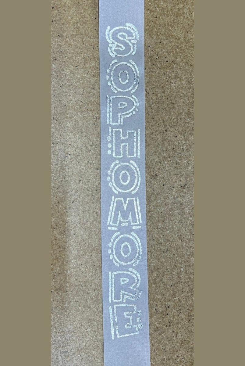 Shop For Groovy Sophomore Imprint 9 Ribbon: White (100 Yards)