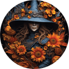 Shop For Halloween 2D Witch Sunflowers Sign