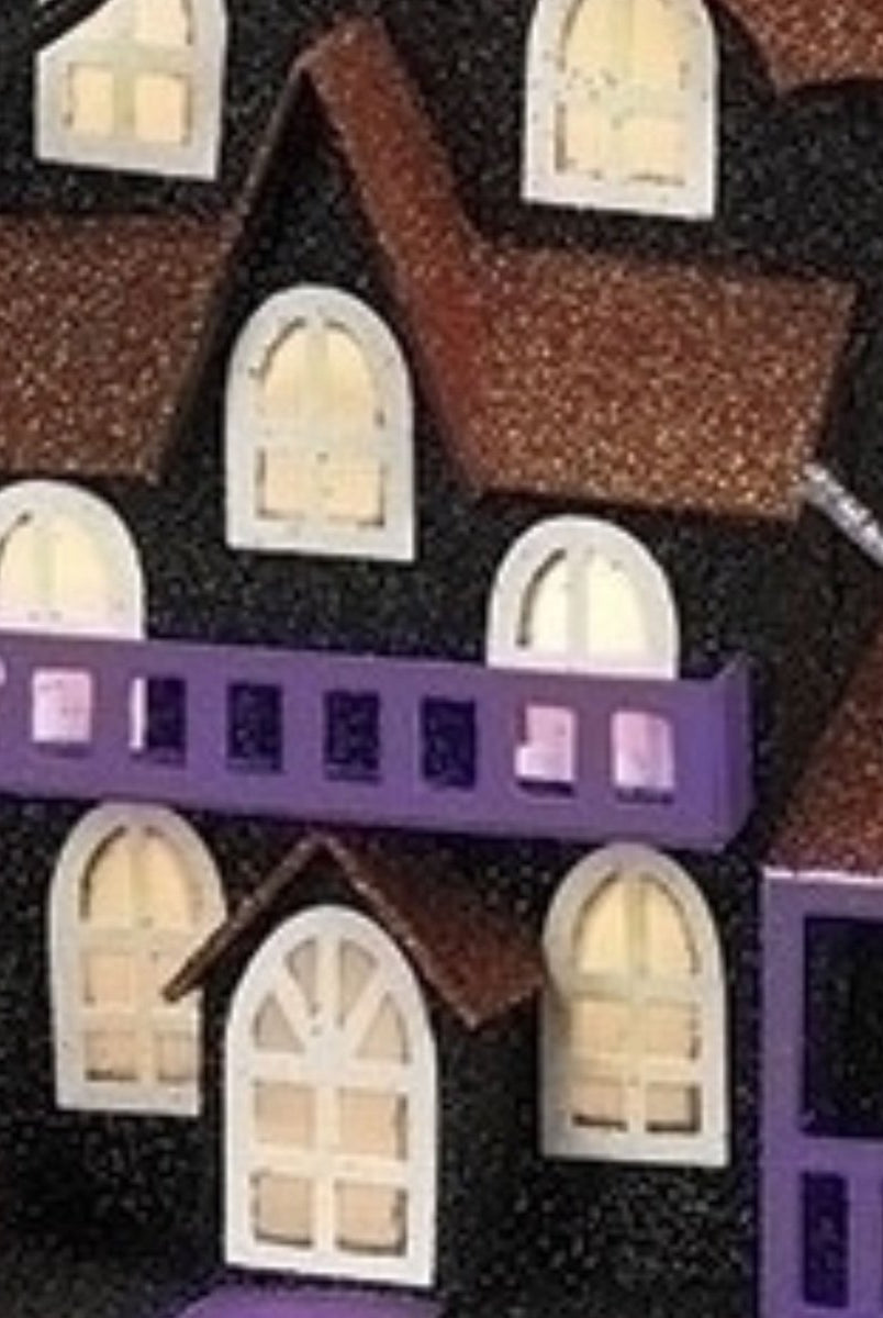 Shop For Halloween Lighted Haunted House: Orange