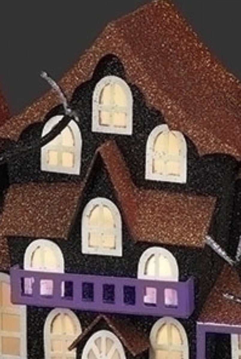 Shop For Halloween Lighted Haunted House: Orange