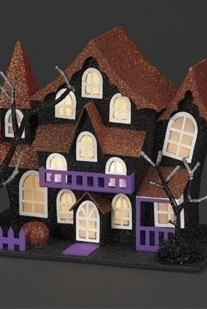Shop For Halloween Lighted Haunted House: Orange