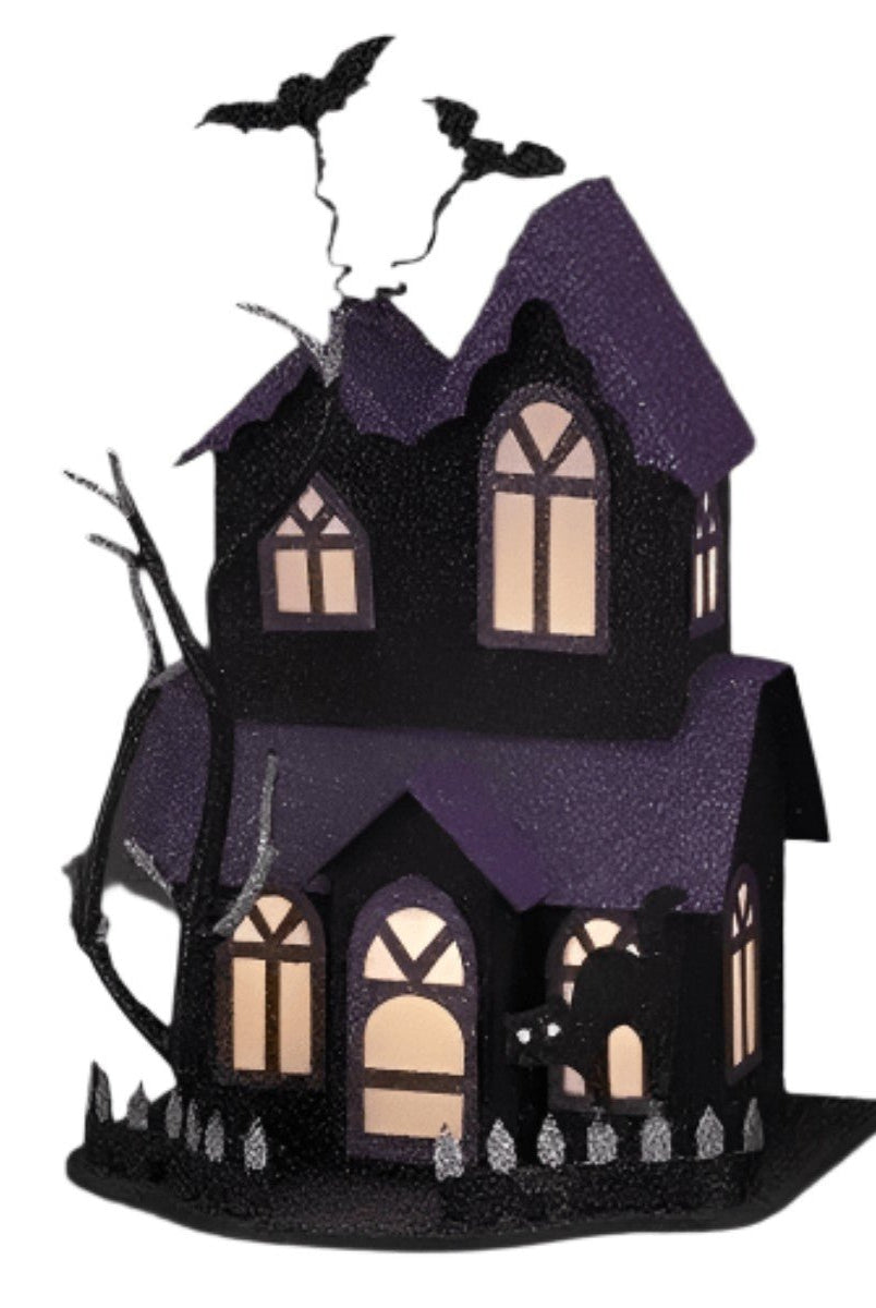 Shop For Halloween Lighted Haunted House: Purple