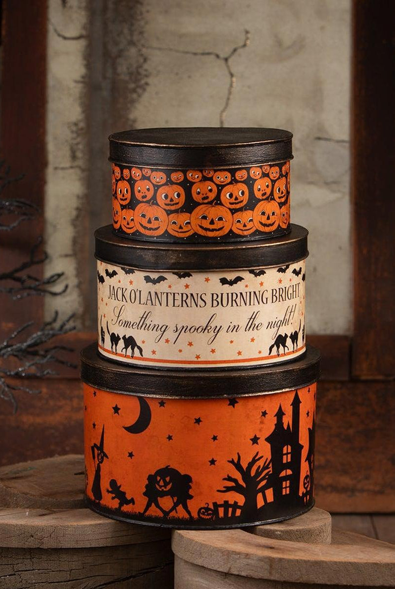 Shop For Halloween Vintage Tins Set/3