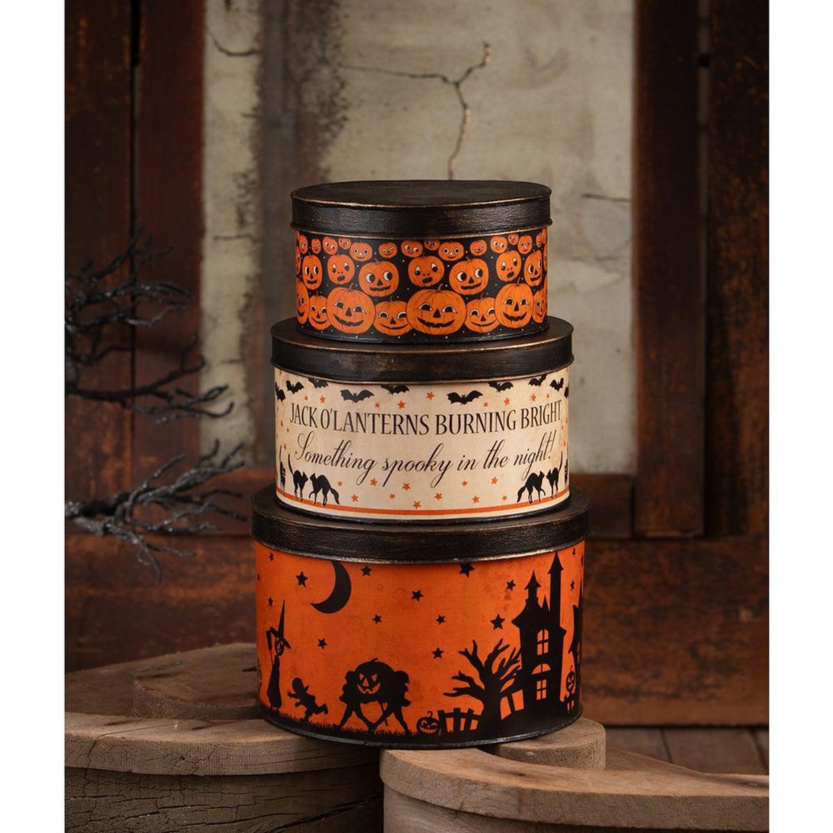 Shop For Halloween Vintage Tins Set/3