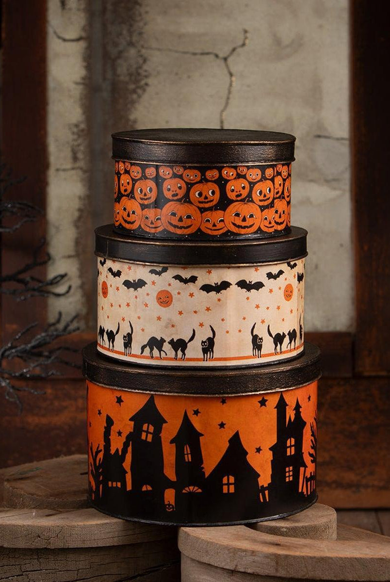 Shop For Halloween Vintage Tins Set/3