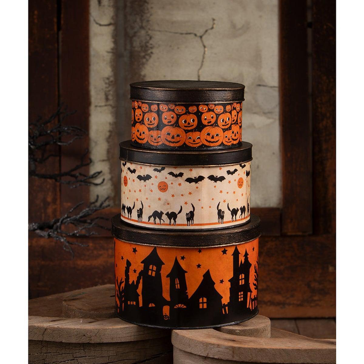 Shop For Halloween Vintage Tins Set/3