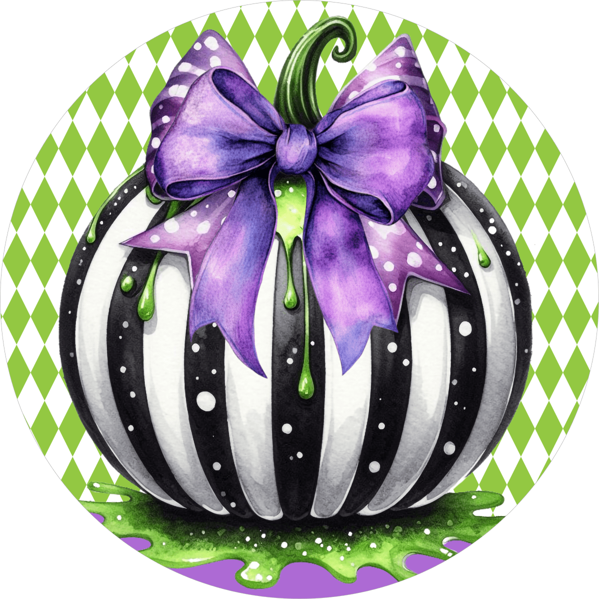 Shop For Halloween Zombie Black White Pumpkin Sign