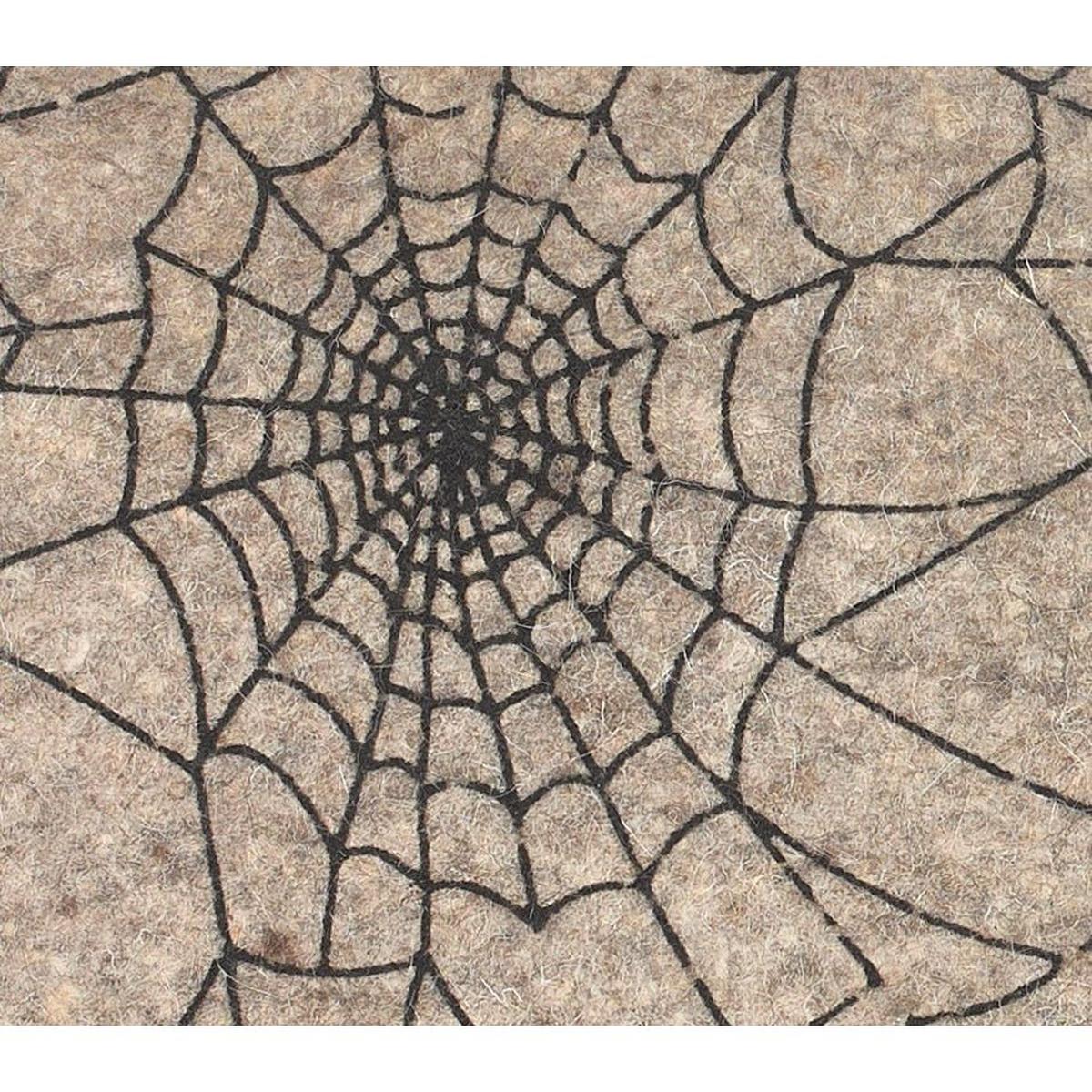 Shop For Hand Felted Wool Halloween Spider Web Table Runner - 14x72" Arcadia Home
