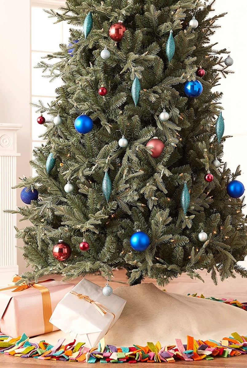 Shop For Handmade Felt Multicolor Fringe Border Cream Christmas Tree Skirt Arcadia Home