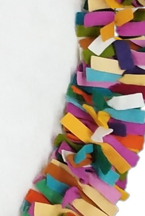 Shop For Handmade Felt Multicolor Fringe Border Cream Christmas Tree Skirt Arcadia Home