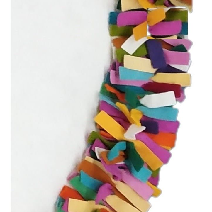 Shop For Handmade Felt Multicolor Fringe Border Cream Christmas Tree Skirt Arcadia Home