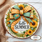 Shop For Hello Summer Sunflower Bow Sign