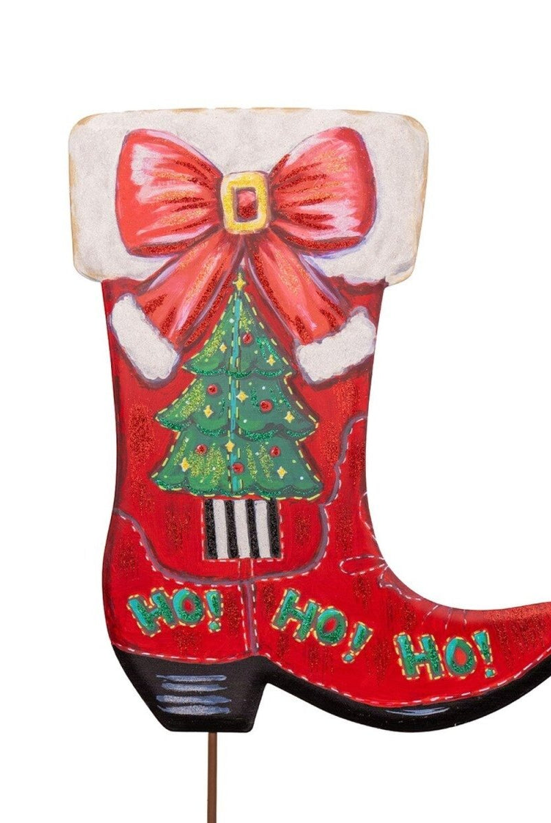Shop For HoHoHo Cowboy Boot Stocking (Stake/Hanger/Easel)