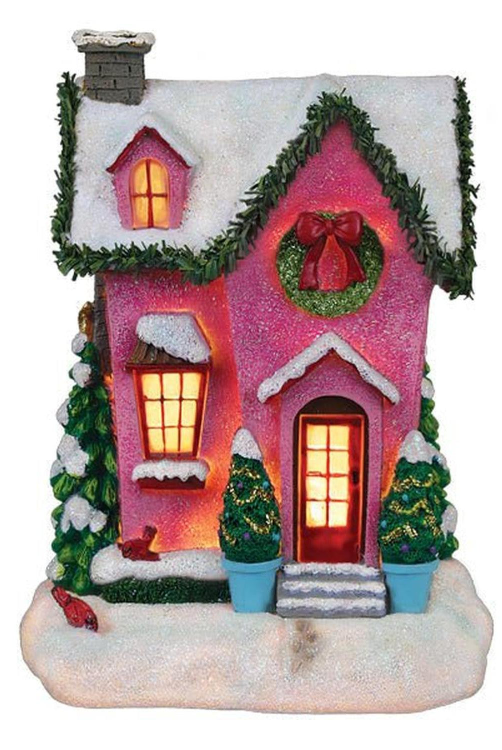 Holiday House Lighted Figurine