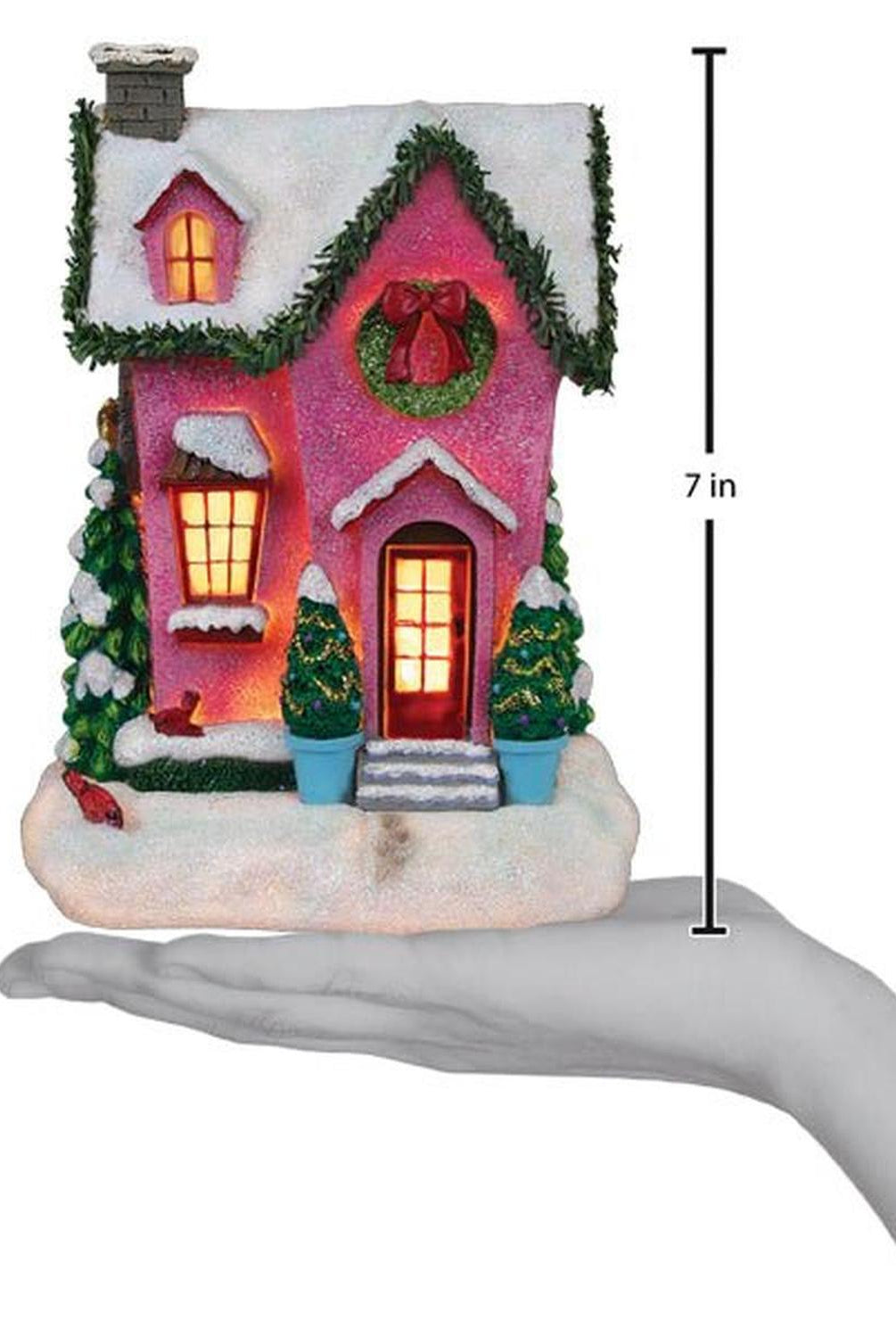 Holiday House Lighted Figurine